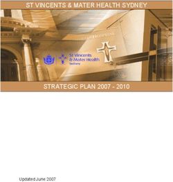 ST VINCENTS & MATER HEALTH SYDNEY - STRATEGIC PLAN 2007 2010 - Updated June 2007