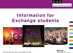 Exchange students Information for - Kiel ist - International ...
