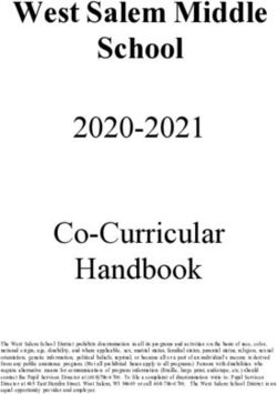 West Salem Middle School - 2020-2021 Co-Curricular Handbook