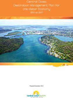Central Coast Destination Management Plan for the Visitor Economy - 2013 to 2017 - Prepared December 2013