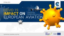IMPACT ON EUROPEAN AVIATION - COVID 19 EUROCONTROL Comprehensive Assessment