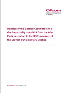 Decision of the Election Committee on a due impartiality complaint from the Alba Party in relation to the BBC's coverage of the Scottish ...