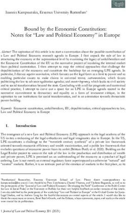 Bound by the Economic Constitution: Notes for "Law and Political Economy" in Europe
