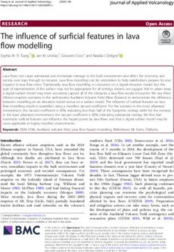 The influence of surficial features in lava flow modelling - Journal of Applied Volcanology