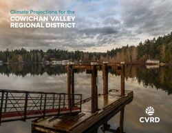 COWICHAN VALLEY REGIONAL DISTRICT - Climate Projections for