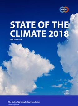 STATE OF THE CLIMATE 2018 - Ole Humlum - GWPF