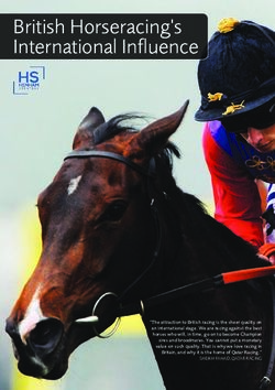 British Horseracing's International Influence - The British Horseracing ...