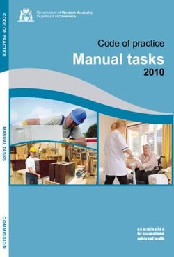 Manual tasks 2010 Government of Western Australia - Commerce WA