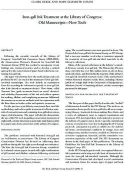 Iron-gall Ink Treatment at the Library of Congress: Old Manuscripts-New Tools