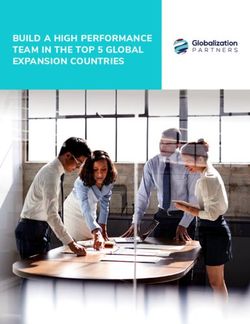 BUILD A HIGH PERFORMANCE TEAM IN THE TOP 5 GLOBAL EXPANSION COUNTRIES