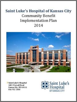 Saint Luke's Hospital of Kansas City - Community Benefit Implementation Plan 2014
