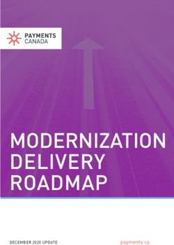 MODERNIZATION DELIVERY ROADMAP - DECEMBER 2020 UPDATE payments.ca