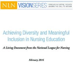 Achieving Diversity and Meaningful Inclusion in Nursing Education - VISIONSERIES TRANSFORMING NURSING EDUCATION