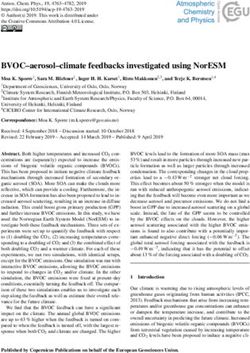 BVOC-aerosol-climate feedbacks investigated using NorESM - Atmos. Chem. Phys