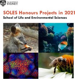 SOLES Honours Projects in 2021 - School of Life and Environmental Sciences - The University of Sydney