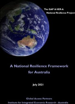 A National Resilience Framework for Australia - July 2021 Global Access Partners Institute for Integrated Economic Research - Australia