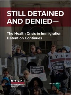STILL DETAINED AND DENIED- The Health Crisis in Immigration Detention Continues - New York Lawyers for the Public ...