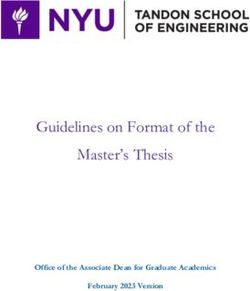 um thesis guidelines 2023