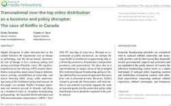 TRANSNATIONAL OVER-THE-TOP VIDEO DISTRIBUTION AS A BUSINESS AND POLICY DISRUPTOR: THE CASE OF NETFLIX IN CANADA - OPEN ACCESS JOURNALS AT UIO