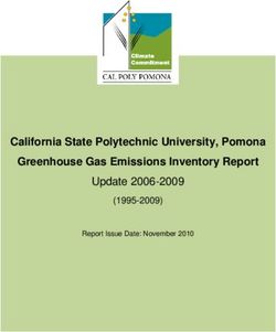 California State Polytechnic University, Pomona Greenhouse Gas Emissions Inventory Report - Update 2006-2009