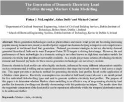 The Generation of Domestic Electricity Load Profi les through Markov Chain Modelling
