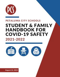 STUDENT & FAMILY HANDBOOK FOR COVID-19 SAFETY 2021-2022 - August 12, 2021 - Petaluma City ...