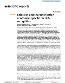 Selection and characterisation of Affimers specific for CEA recognition