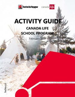 CANADA LIFE SCHOOL PROGRAM - February 2021 - Festival du Voyageur