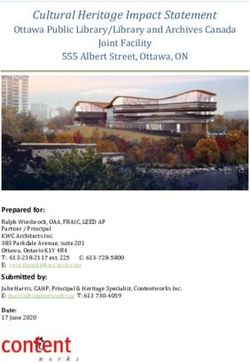 Cultural Heritage Impact Statement - Ottawa Public Library/Library and Archives Canada Joint Facility 555 Albert Street, Ottawa, ON - City of Ottawa