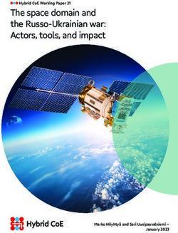 THE SPACE DOMAIN AND THE RUSSO-UKRAINIAN WAR: ACTORS, TOOLS, AND IMPACT ...