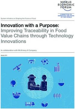 INNOVATION WITH A PURPOSE: IMPROVING TRACEABILITY IN FOOD VALUE CHAINS THROUGH TECHNOLOGY INNOVATIONS - IN COLLABORATION WITH MCKINSEY & COMPANY ...