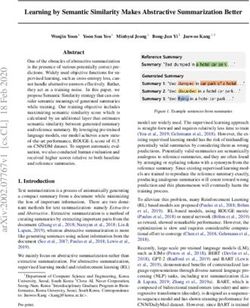 Learning by Semantic Similarity Makes Abstractive Summarization Better - arXiv