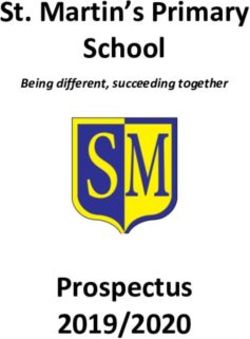 St. Martin's Primary School - Prospectus 2019/2020 - Being different, succeeding together - St Martins Primary School - Guernsey