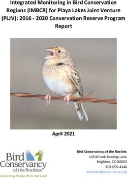 Integrated Monitoring in Bird Conservation Regions (IMBCR) for Playa Lakes Joint Venture (PLJV): 2016 - 2020 Conservation Reserve Program Report ...
