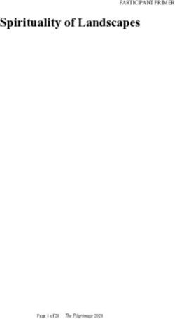 Spirituality of Landscapes - PARTICIPANT PRIMER