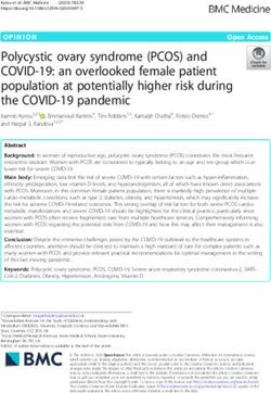 Polycystic ovary syndrome (PCOS) and COVID-19: an overlooked female patient population at potentially higher risk during the COVID-19 pandemic ...