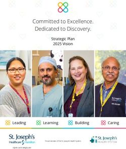Committed to Excellence. Dedicated to Discovery - Strategic Plan 2025 Vision - Leading - St. Joseph's Healthcare Hamilton