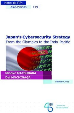 Japan's Cybersecurity Strategy - From the Olympics to the Indo-Pacific Asie.Visions