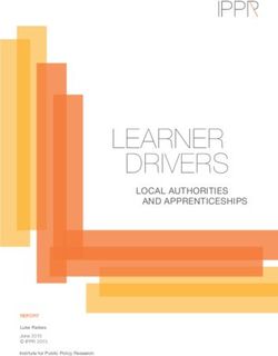 LEARNER DRIVERS LOCAL AUTHORITIES AND APPRENTICESHIPS
