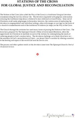 STATIONS OF THE CROSS FOR GLOBAL JUSTICE AND RECONCILIATION