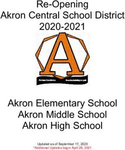 Re-Opening Akron Central School District 2020-2021 - Akron Elementary School Akron Middle School Akron High School Updated as of September 17 ...