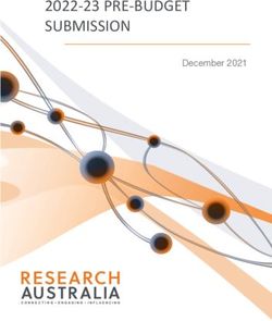 2022-23 PRE-BUDGET SUBMISSION - December 2021 - Research Australia