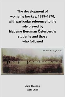 The development of women's hockey, 1885-1970, with particular reference to the role played by Madame Bergman Ӧsterberg's students and those who ...