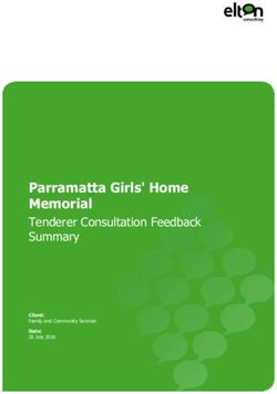 Tenderer Consultation Feedback Summary - Parramatta Girls' Home Memorial - Client: Family and Community Services Date: 26 July 2016
