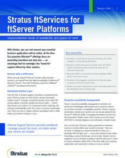 STRATUS FTSERVICES FOR FTSERVER PLATFORMS - INSOURCE SOLUTIONS