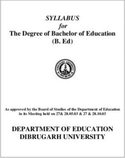 SYLLABUS - DEPARTMENT OF EDUCATION DIBRUGARH UNIVERSITY - for