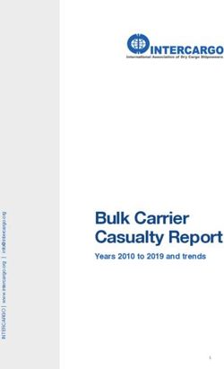 Bulk Carrier Casualty Report - Years 2010 to 2019 and trends - Intercargo