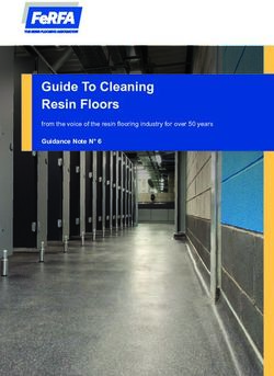 GUIDE TO CLEANING RESIN FLOORS - FROM THE VOICE OF THE RESIN FLOORING INDUSTRY FOR OVER 50 YEARS - FERFA