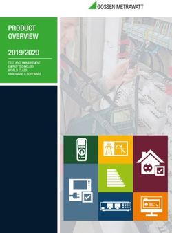PRODUCT OVERVIEW 2019/2020 - TEST AND MEASUREMENT ENERGY TECHNOLOGY WORLD CLASS HARDWARE & SOFTWARE - Gossen Metrawatt