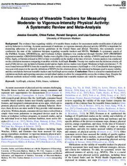 Accuracy of Wearable Trackers for Measuring Moderate- to Vigorous-Intensity Physical Activity: A Systematic Review and Meta-Analysis